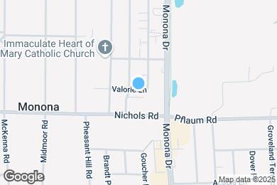 Map image of the property - Monona Village Apartments