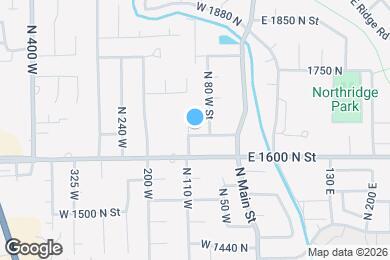 Map image of the property - 106 W 1640 N