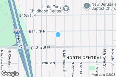 Map image of the property - 1432 N Minneapolis Ave