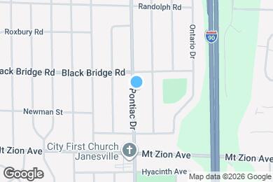 Map image of the property - 1520 N Pontiac Dr