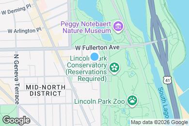 Map image of the property - 2324 N Lincoln Park W