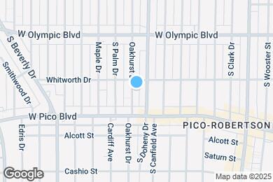 Map image of the property - 1118 S Oakhurst Dr