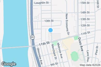 Map image of the property - 1149 Merchant St