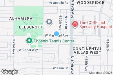 Map image of the property - 2011 W Maryland Ave