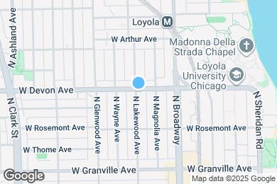 Map image of the property - 1259 W Devon Ave