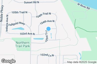 Map image of the property - 3639 103rd Tr N