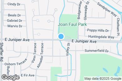 Map image of the property - 630 E Juniper Ave