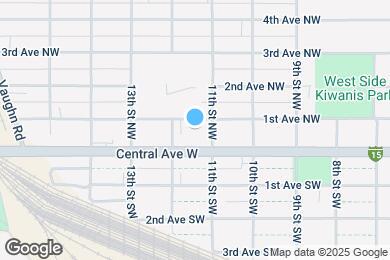 Map image of the property - 1110 1st Ave NW
