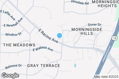 Map image of the property - 1436 E Racine Ave