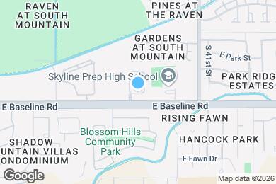 Map image of the property - 3900 E Baseline Rd