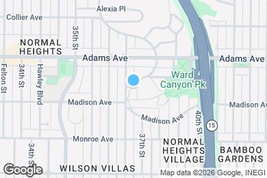 Map image of the property - 4621 E Mountain View Dr