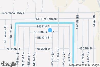 Map image of the property - 340 NE 30th Terrace