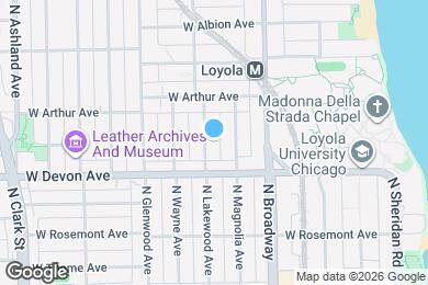 Map image of the property - 6429 N Lakewood Ave