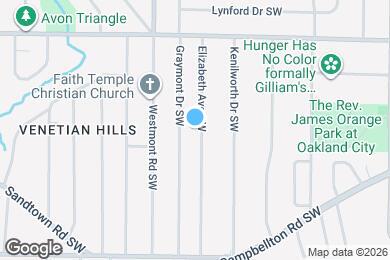 Map image of the property - 1307 Elizabeth Ave SW