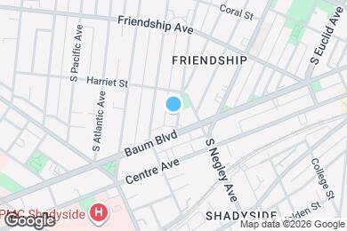 Map image of the property - 430 S Fairmount St