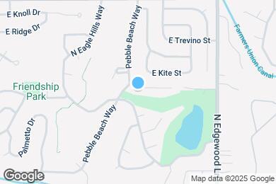 Map image of the property - 1215 E Cerramar Ct