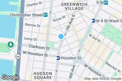 Map image of the property - NO FEE LeRoy Street & Seventh Avenue 1BR • W/D • Fireplace • Wine Cooler • Pets OK