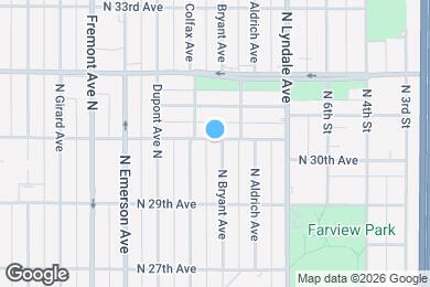 Map image of the property - 925 N 30th Ave