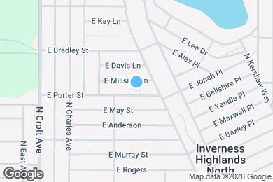 Map image of the property - 3255 E Porter St