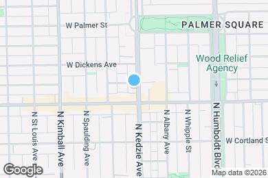 Map image of the property - 2022 N Kedzie Ave