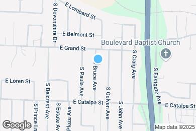 Map image of the property - 1040 S Bruce