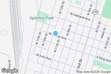Map image of the property - 613 W Lamar Ave