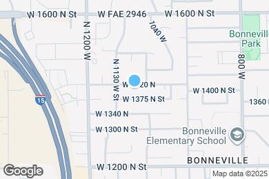Map image of the property - 1099 W 1420 N