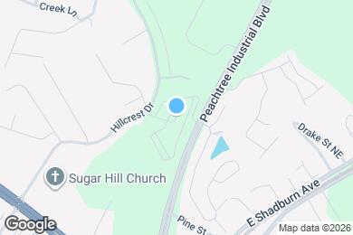Map image of the property - The Refinery at Sugar Hill Apartments and Townhomes