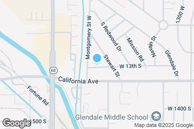 Map image of the property - 1550 S 1300 E