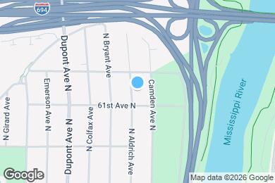 Map image of the property - 6116 N Aldrich Ave
