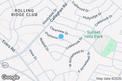 Map image of the property - 126 Postwood Dr