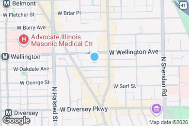 Map image of the property - 632 W Oakdale Ave