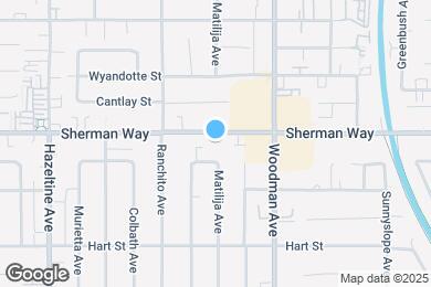 Map image of the property - 13800 Sherman Way