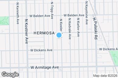 Map image of the property - 2138 N Keeler Ave