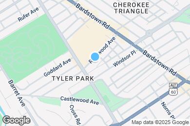 Map image of the property - 1620 Rosewood Ave