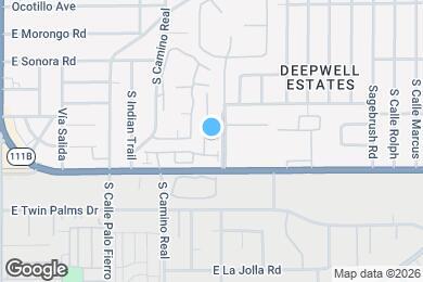 Map image of the property - 1010 E Palm Canyon Dr