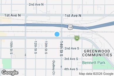 Map image of the property - Almond Apartments