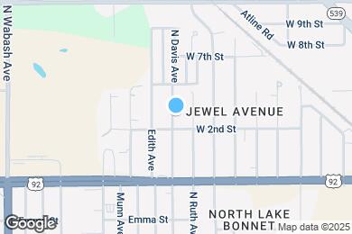 Map image of the property - 1115 N Davis Ave