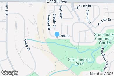 Map image of the property - 2296 E 109th Dr