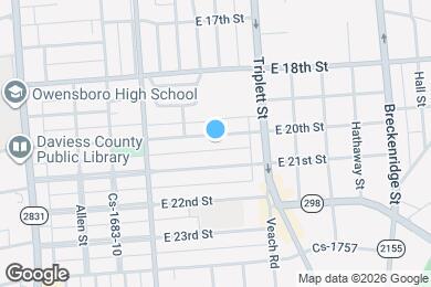 Map image of the property - 430 E 20th St
