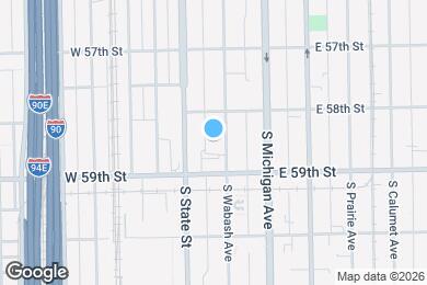 Map image of the property - 5830 S Wabash Ave