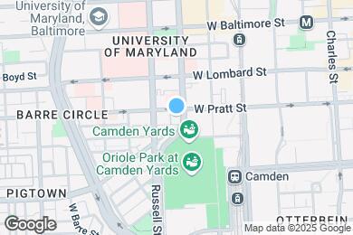 Map image of the property - 511 W Pratt St