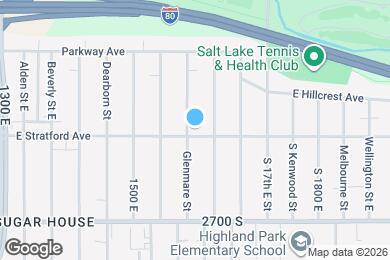 Map image of the property - 1583 E Stratford Ave