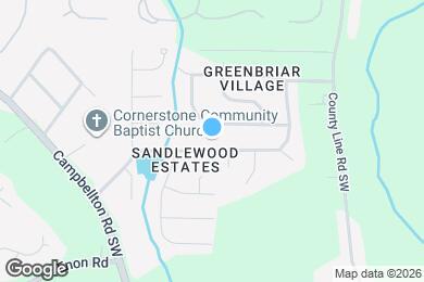 Map image of the property - 2324 Sandspring Dr SW