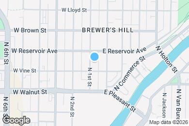 Map image of the property - 1820 N 1st St