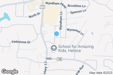 Map image of the property - 2016 Ashley Brook Way