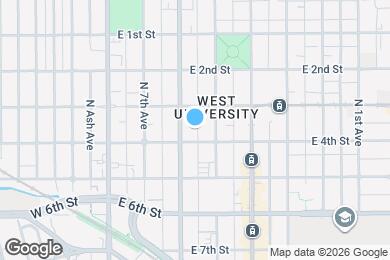 Map image of the property - 709 N Arizona Ave