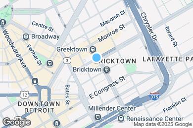 Map image of the property - 743 Beaubien St