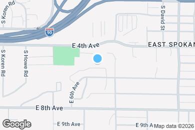 Map image of the property - 6121 E 6th Ave