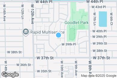 Map image of the property - 984 W 40th St